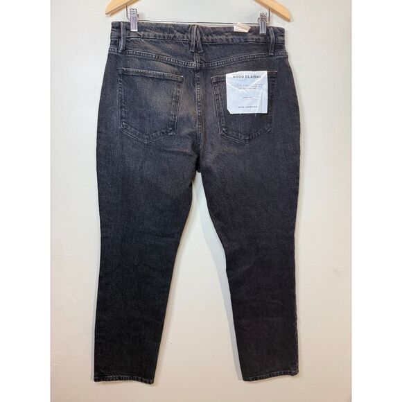 Good American GCTP602BT Women's Size 31 Black Good Classic Ankle Slim Jeans NWT - Picture 3 of 9